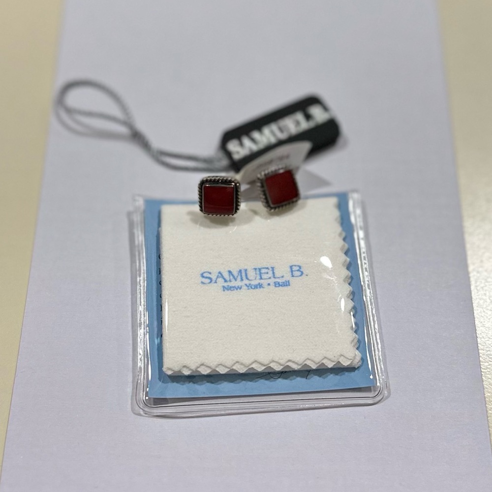 Samuel B Red Earrings
